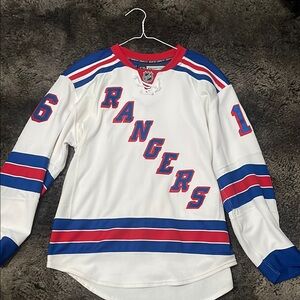 Rangers White and Blue Hockey Jersey
